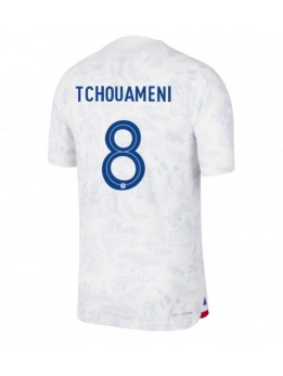 Billige Frankrike Aurelien Tchouameni #8 Bortedrakt VM 2022 Kortermet